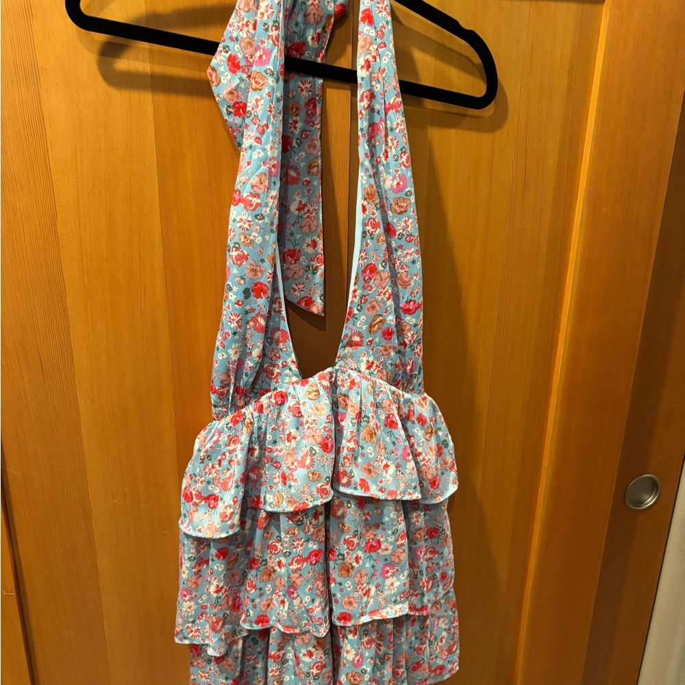 Hello Molly Light Blue Floral Dress